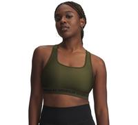 Under Armour Reggiseno Medio Incrociato sulla Schiena, Expedition Verde/Nero, M