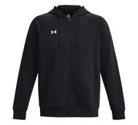 Felpa con cappuccio Under Armour Rival Fleece Full-Zip da uomo Nero / Bianco M