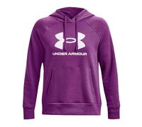 Under Armour Rival Fleece Big Logo Hoodie, Maglia di Tuta Donna, Cassis / / Bianco, M
