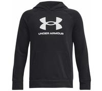 Felpa con cappuccio Under Armour Rival Fleece Big Logo da ragazzo Nero / Bianco YSM (127 - 137 cm)