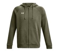 UNDER ARMOUR Giacca di felpa sportiva 'Rival' cachi / bianco, Taglia M