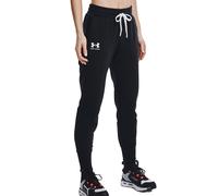 Under Armour Rival Fleece Jogger Damen Pantaloni Sportivi Neri NUOVI