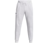 Under Armour Rival Fleece Joggers Pantaloni, Bianco, S Uomo