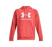 Under Armour Rival Fleece Logo Hoodie, Felpa Uomo, Venom Rosso / / Bianco, L