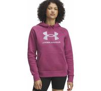 Under Armour Rival Fleece Shimmer W - felpa con cappuccio - donna M Dark Pink woman