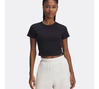 T-shirt Under Armour Rival Rib Baby da donna Nero / Bianco S