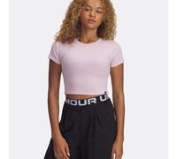 Under Armour Rival Rib Maglietta Donna-Rosa in rosa, Taglia: M