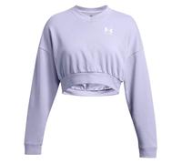 Maglia UA Rival Terry Oversized Crop Crew da donna