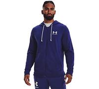 Under Armour Rival Terry Full Zip Top in Pile, Blu sonare, M Uomo