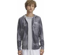 Under Armour Rival Terry Printed Full Zip M - felpa con cappuccio - uomo M Grey man