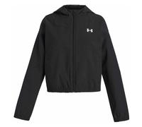 Under Armour Rival Woven Jr - giacca fitness - ragazza YS Black junior Recycled Materials,Recycled Polyester,Ua Storm