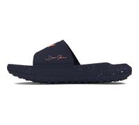 Under Armour Sandali Project Rock 3 Slides unisex per adulti, (403) Blu marino di mezzanotte/Blu marino di mezzanotte/Arancione chiaro, 14.5 Women/13 Men