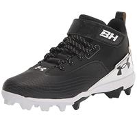 Under Armour Scarpa da baseball Harper 7 Mid in gomma stampata da uomo Nero/Bianco/Nero 43 EU
