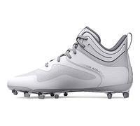 Under Armour Scarpa da uomo Command Mid Lacrosse Mt TPU, (100) Bianco/Bianco/Bianco, 43 EU