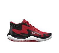 Under Armour Scarpe da basket UA Jet '25, traspiranti e resistenti, Rosso e nero., 5 Big Kid