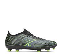 Under Armour Scarpe da calcio da uomo Firm Ground, Nero verde, 42.5 EU