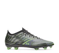Under Armour Scarpe da calcio da uomo Firm Ground, Nero verde, 44 EU