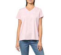 Under Armour Scollo a V a Maniche Corte da Donna, (647) Prime Pink / / Bianco, S