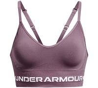 Under Armour Seamless Low Impact Long Bra T-Shirt, Viola, XS Donna