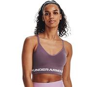 Under Armour Seamless Low Impact Long Bra T-Shirt, Viola, XS Donna