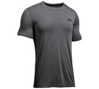 Under Armour, Siro Fitted Ss, Maglietta A Manica Corta, Uomo, Grigio (Carbon Heather/Nero 090), M (Taille Fabricant : M)