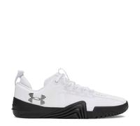 Under Armour Tennis sportivo da uomo, Bianco/Nero/Nero, 44.5 EU