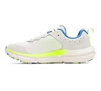 Under Armour Sneaker unisex Grade School Assert 10, (110) Summit White/High Vis Yellow/Blue Atlantis, 4.5 Big Kid