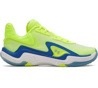 Scarpe da basket Under Armour Spawn 7 unisex High Vis Giallo / Blu Atlantis / Metallico Blu Calm 48.5