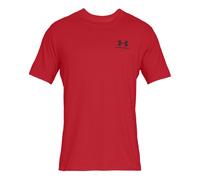 Under Armour Sportstyle Left Chest Maglietta Uomini-Rosso,Nero in rosso, Taglia: S