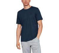 Under Armour Uomo Maglietta Larga con Logo sul Petto Sinistro, Titanium/Clay Green