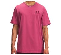 Under Armour - Sportstyle Left Chest S/S - Maglia funzionale S - Regular fuchsia