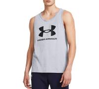 Under Armour Sportstyle Logo Canotte e Top L Grigio