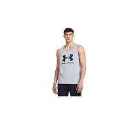 Under armour sportstyle logo tank grey uomo