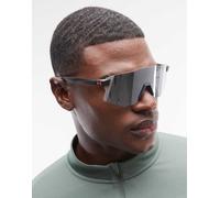 Under Armour Sunglasses - Grid - Occhiali da sole a mascherina neri con lenti argento-Nero One Size