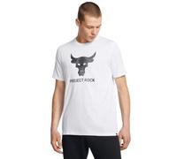 Under Armour T-Shirt a Maniche Corte da Uomo Project Rock Payoff Graphic, (100) Bianco / / Nero, M