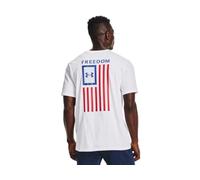 Under Armour T-Shirt da Uomo New Freedom Flag, Bianco (101)/Royal, XX-Large