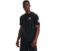 Under Armour T-shirt da uomo New Freedom Flag Nero (001)/Bianco Taglia L