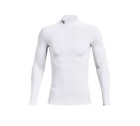 UNDER ARMOUR T-shirt Fitness Uomo ColdGear Compression Mock bianco | L