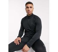 Under Armour Uomo Maglia Manica Lunga UA Tech 1/2 Zip, Black/Charcoal, L