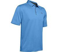 Under Armour Tech Polo Uomo, Carolina Blue / Pitch Gray, L