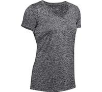 Maglietta Donna Under Armour Women's Tech Twist V-Neck - black/metallic silver S