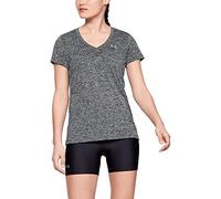 Maglietta Donna Under Armour Women's Tech Twist V-Neck - black/metallic silver S