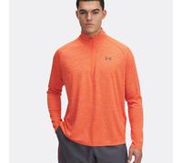 Under Armour Tech Textured Half - Zip Manica Lunga Uomini Arancione
