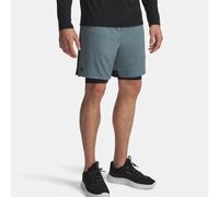 Under Armour Tech Vent 2in1 Pantaloncini Uomini - grigio blu, Taglia: XL