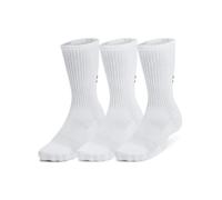 Set di calzini Under Armour Unisex Tc 3Pk Crew Dimensioni dei calzini: 47,5 - 50,5 / Colore: bianco