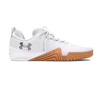 Under Armour TriBase Regno 6, Bianco Grigio Distante Nero, 44.5 EU