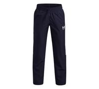 Under Armour UA B Rival Wvn - Pantaloni, Colore: Blu Navy/Bianco - YXL