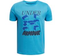 Under Armour UA B SPLIT BIG LOGO SS Magliette L Azzurro
