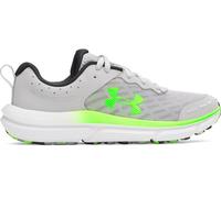 Scarpe da corsa Under Armour Assert 10 Grade School da ragazzo Mod Grigio / Nero / Hyper Verde 36.5
