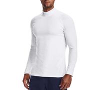 Under Armour UA CG Armour Fitted Mock Magliette a maniche lunghe L Bianco
